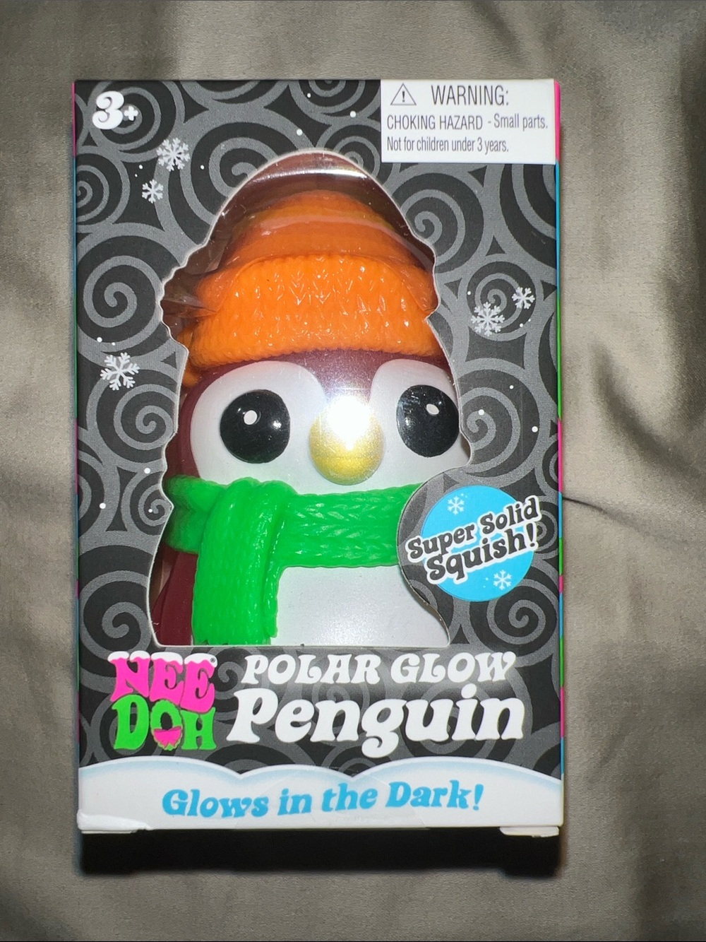 **AUTHENTIC** NeeDoh Polar Glow Penguin Plush Toy